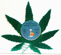 Marijuana Leaf Marley Green Vinyl